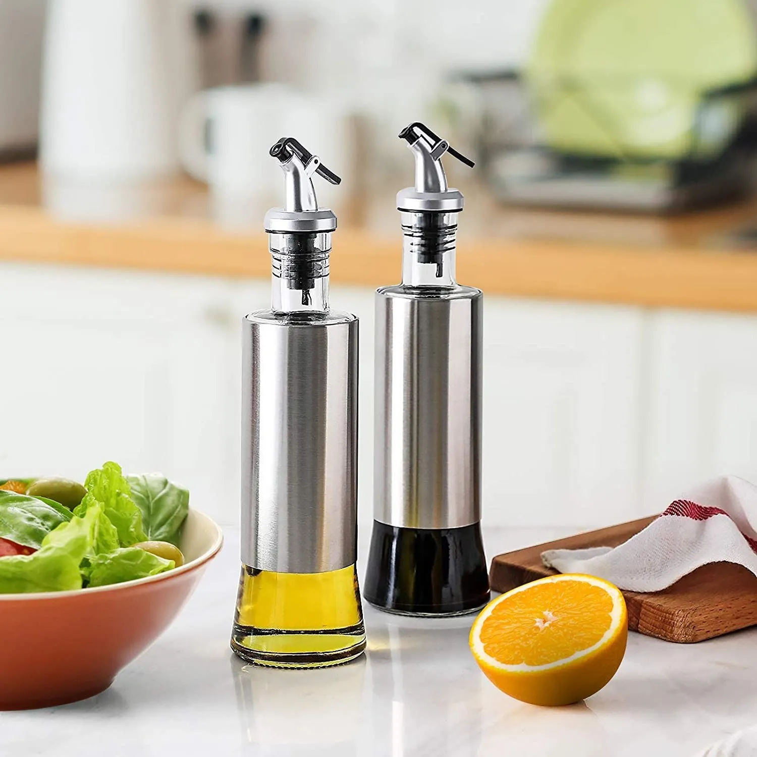 بطری روغن زیتون و آبلیمو استیل - ترکیبی از زیبایی و کارایی