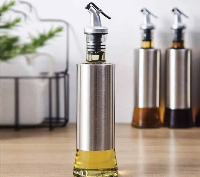 بطری روغن زیتون و آبلیمو استیل - ترکیبی از زیبایی و کارایی