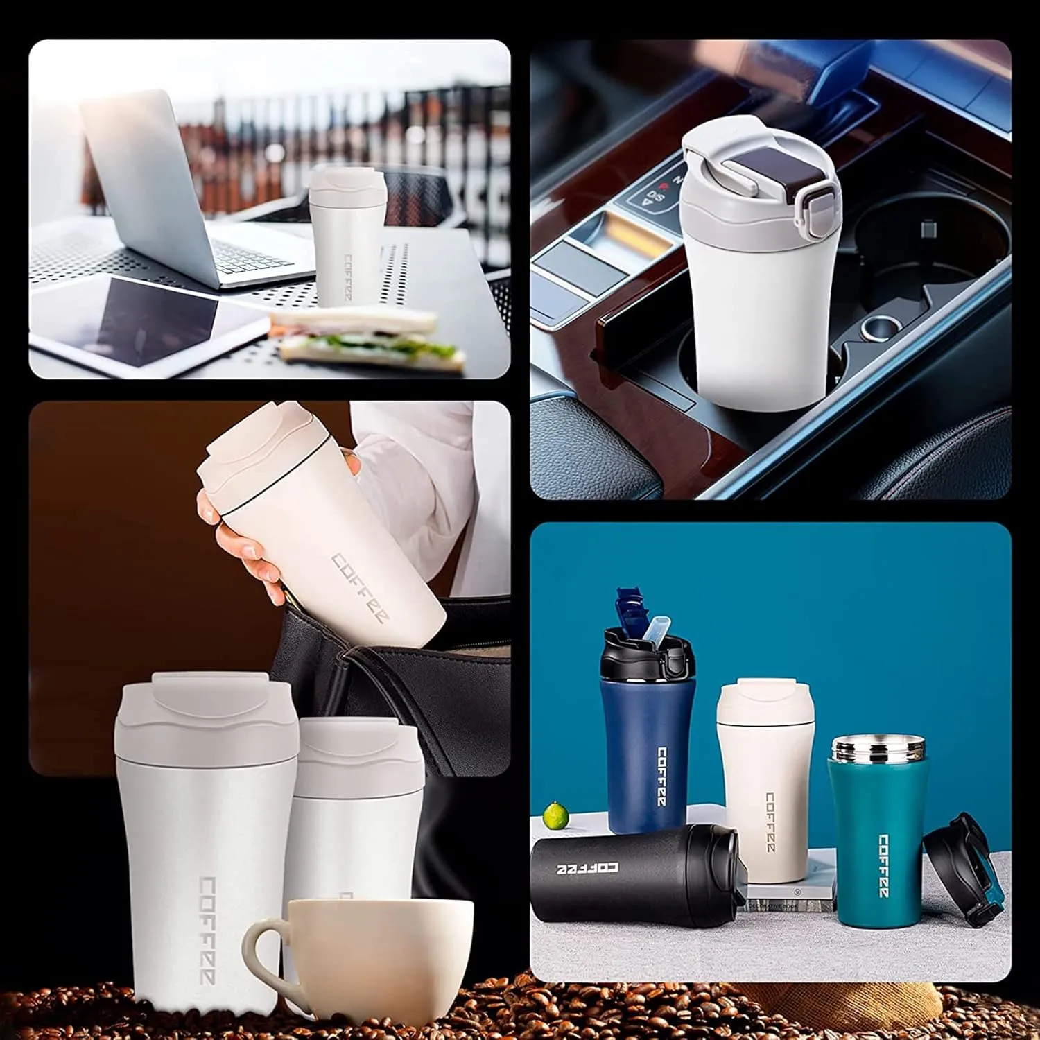 تراول ماگ coffee دو حالته آسان نوش و نیدار 400 میلیلیتری