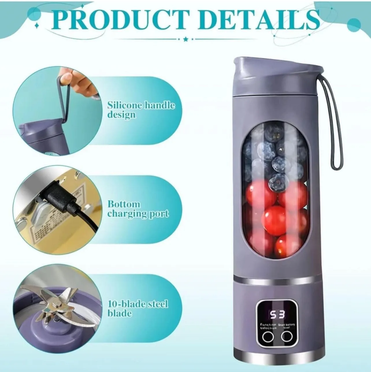 شیکر و مخلوطکن شارژی HS-860 3
